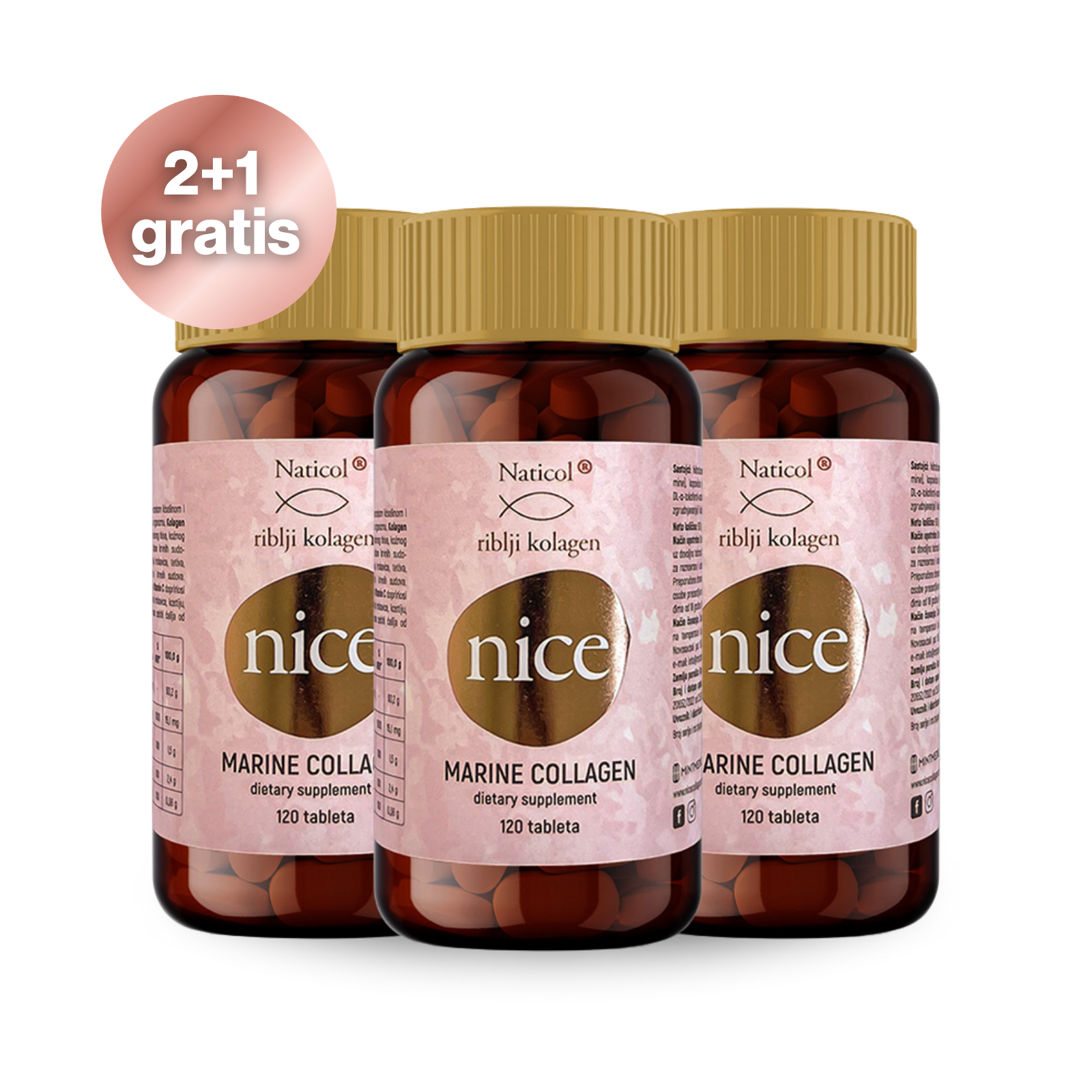 Nice Collagen Tablet - paket 2+1 gratis